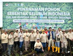 Peringati Hari Lahan Basah Sedunia, Areal Gambut di OKI Ditanami Pohon