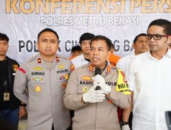 Wakapolres Metro Bekasi Pimpin Konferensi Pers Ungkap Kasus Pencurian dengan Pemberatan