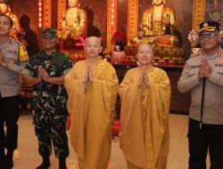 Ratusan Personil Gabungan Amankan Puluhan Titik Vihara Di Hari Raya Waisak