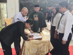 KPU OKI Lantik 90 PPK, Tetap Jaga Amanah