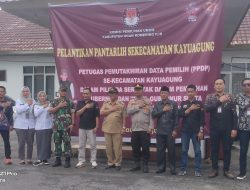 Pantarlih Sekecamatan Kayuagung Resmi Dilantik