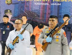 Amankan 4 Pucuk Senpi, 5 Magazen dan 327 Butir Peluru Tajam, Tim Ditreskrimum Polda Sumsel Bekuk Seorang ASN