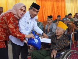 Jelang HUT RI, Pemkab OKI Gelar Aksi Peduli Veteran, Yatim dan Lansia