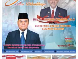 Sekda Banyuasin Hadiri Pelantikan Sekda Provinsi Sumatera Selatan.