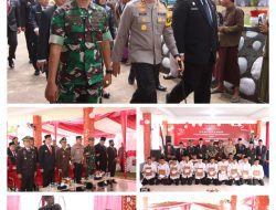 Kapolres Banyuasin Turut Hadir Dalam Upacara Pemberian Remisi Kepada WBP di Lapas Kelas IIA Banyuasi.