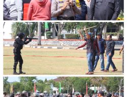 Sukseskan Pilkada 2024, Polres Banyuasin Gelar Simulasi Sispamkota