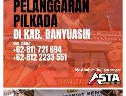 Dukung Patroli Siber Polres Banyuasin, Divisi Hukum Asta Luncurkan Call Center Pelanggaran Pilkada