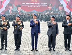 Polri Apel Gelar Pasukan Pengamanan Pelantikan Presiden RI dan Wakil Presiden RI