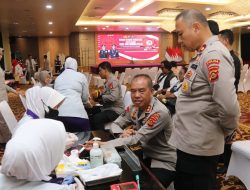 HUT) Humas Polri yang ke-73, Polda Sumatera Selatan Gelar Donor Darah