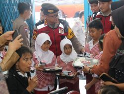 Direktorat Samapta Polda Sumatera Selatan Sosialisasikan Program Makan Sehat Dan Bergizi.