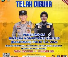 Total Pendaftar Bakomsus bidang Pangan Polri Hingga Hari ke-3 4.434 Orang