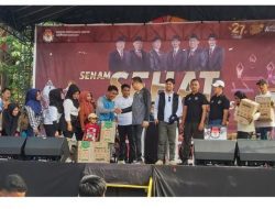 Polres Banyuasin Hadiri Senam Sehat Bersama dan Cooling System Mewujudkan Pilkada Serentak 2024 yang aman dan damai