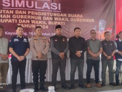 KPU OKI Gelar Simulasi Pemungutan dan Penghitungan Suara, Pastikan Pilkada 2024 Berjalan Lancar