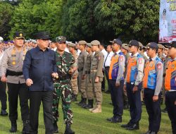 Polres Banyuasin Laksanakan Apel Gelar Pasukan Ops Lilin Musi 2024, Siapkan Pengamanan di Gereja dan Antisipasi Kemacetan