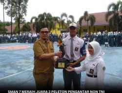 Kepala SMA Negeri 7 Prabumulih Bangga Pelajar Raih Juara 1 Dan 2 Kejuaraan Pencak Silat IPSI Leader Cup II Tahun 2024