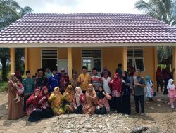 Kades Lebung Resmikan Gedung Paud Desa Lebung Kecamatan Rantau Bayur