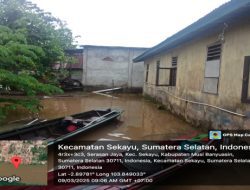 Banjir Musiman di Bantaran Sungai Musi, Warga Khawatir