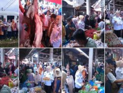 Pastikan Stok Aman, Wabup Netta Tinjau Pasar Sukamoro