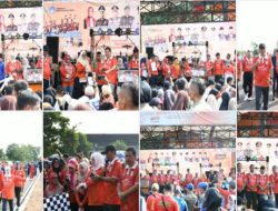 Ribuan Masyarakat Ikuti Jalan Sehat Yang Digelar Pemkab Banyuasin