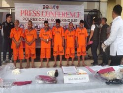 Polres OKI Berhasil Amankan Pelaku Pengeroyokan Terhadap Warga Kecamatan Tulung Selapan Kab. OKI, Yang Sempat Viral