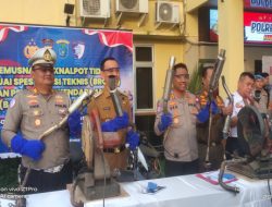 Satlantas Polres OKI Amankan Sejumlah Motor Dan Knalpot Brong Dalam Operasi KRYD