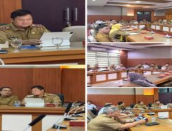 Sekda Banyuasin Ikuti Zoom Meeting Rakor Pengendalian Inflasi