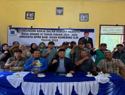 Laksanakan Reses, Ketua DPRD OKI, Parid Hadi Sasongko, “Siap Perjuangkan Aspirasi Masyarakat Dapil V”