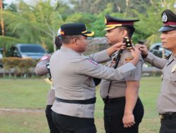 60 Personil Polres OKI Terima Kenaikan Pangkat