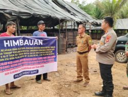 Respon Cepat, Kapolsek Babat Supat bersama forkopimcam Himbau Pengelola Ilegal Refinery untuk Hentikan Aktivitas Berbahaya