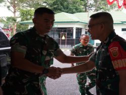 Jalin Silaturahmi, Danbrigif 8 Kunjungi Kodim OKI