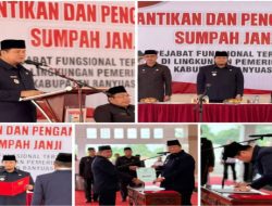 Sekda Banyuasin Lantik 33 Pejabat Fungsional, Dorong Pelayanan Publik Optimal