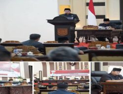 Bupati Banyuasin Tanggapi Penyampaian Pandangan Umum Fraksi DPRD Kabupaten Banyuasin