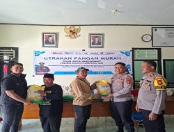 Polsek Air Sugihan Gelar Gerakan Pangan Murah, 3.000 Kg Beras SPHP Terjual