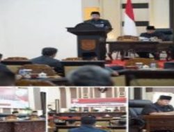 Bupati Banyuasin Tanggapi Penyampaian Pandangan Umum Fraksi DPRD Kabupaten Banyuasin