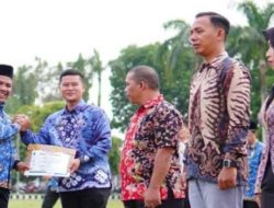 Pemkab OKI Peringati Haornas, Altet Dan Pelatih Berprestasi Raih Penghargaan