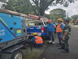 Bekerja Bersama PT PLN UP3 Menyediakan Tenaga Listrik Dalam Kunker PANGDAM XXI/RADIN INTEN Wilayah KOREM 041/GAMAS