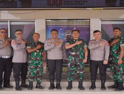 Sinergi TNI–Polri, Danbrigif 8/GC Sambangi Mapolres OKI