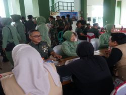 Kodim 0402/OKI-OI Gelar Donor Darah dan Pengobatan Gratis dalam Rangka HUT TNI ke-80