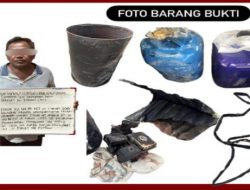 Komitmen Tegakkan Hukum, Polisi Amankan Pemilik Penyulingan Ilegal yang Terbakar di Muba