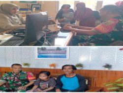 Babinsa Koramil 402-06/Tanjung Batu Dampingi Anak Sekolah Yang Mengalami Kendala Pendengaran dan Berbicara