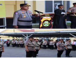Polres OKI Gelar Serah Terima Jabatan Sejumlah Pejabat Utama dan Kapolsek Jajaran