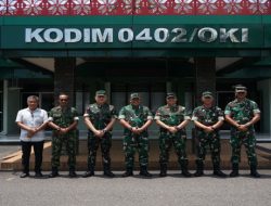 Dandim 0402/OKI-Sambut Langsung Tim Wasev TNI Dalam Rangka Kunker