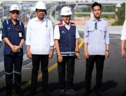 Bupati Ogan Ilir Mendampingi Wapres RI Gibran Rakabuming Raka Tinjau Progres Pembangunan Tol Palembang-Betung