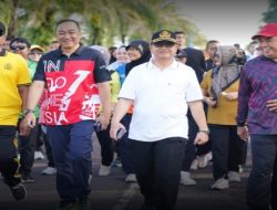 HAORNAS 2025 Meriah, Pemkab Ogan Ilir Gelar Jalan Santai & Senam Bersama Sekaligus Lepas Kontingen PORPROV