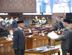 DPRD Prov.Sumsel Gelar Sumpah/Janji Anggota Dewan Pengganti Antar Waktu; Ganjar Iman, SH.,MH menggantikan Alm. DR. Ir. H. Syamsul Bahri, MM