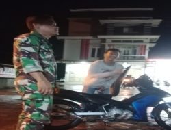 Malam Tanpa Cemas, Babinsa Temani Warga Patroli Siskamling