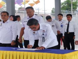 Lapas Kayuagung Laksanakan Penandatanganan Komitmen Bersama Berantas Halinar Di Lingkungan Pemasarakatan
