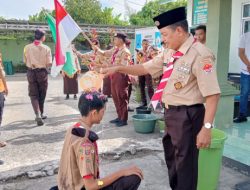 Anggota Baru Saka Wira Kartika Koramil 402-10/Kayuagung Resmi Dilantik