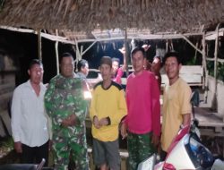 Patroli Malam Di Desa Celikah Kecamatan Kayuagung, Babinsa dan Warga Menyatu dalam Semangat Jaga Kampung