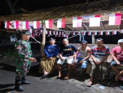 Siskamling Bersama Babinsa Koramil 402-06/Tanjung Batu Dan Linmas Ciptakan Suasana Kondusif